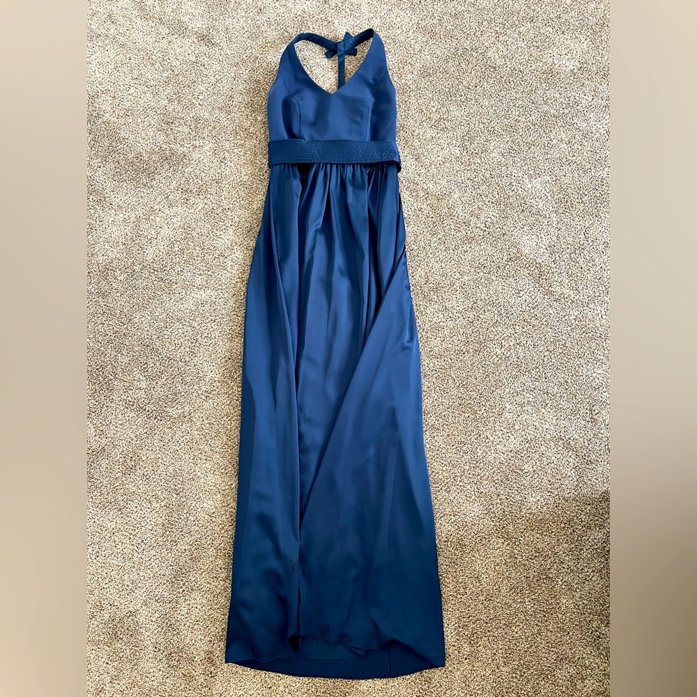 vera wang navy bridesmaid dress | Dresses | Vera Wang Elegant Blue Evening Gown ATOGUTA Prom Dresses for YGroup_meg Color:Vista Blue/White